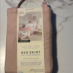 Rachel Zoe Blush Bed Skirt for Lofted Dorm Bed